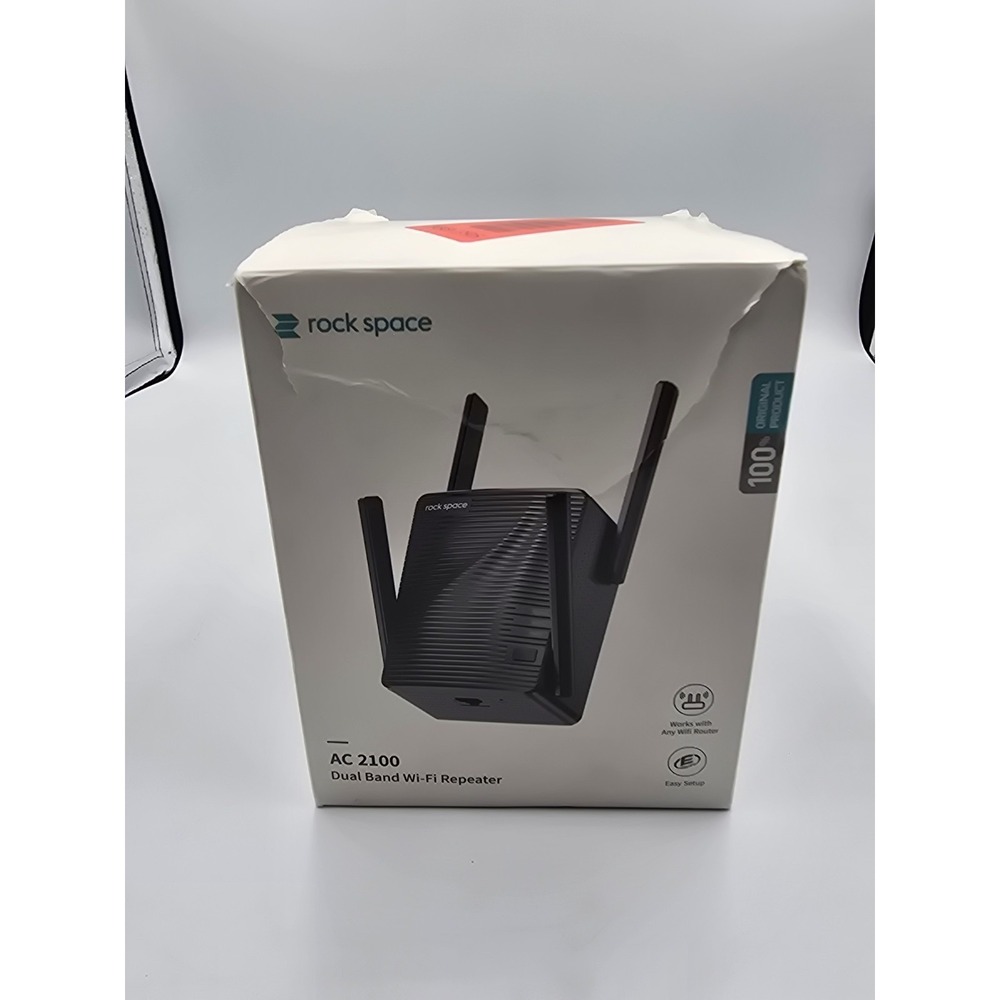 Rock Space - AC1200 1200Mbps - WIFI Extender Booster Router  - OPEN BOX